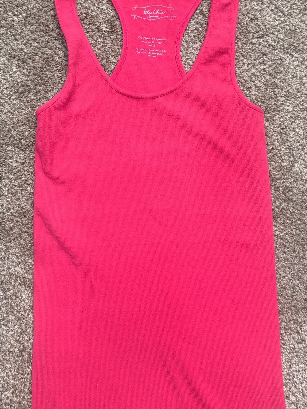 Pink Racerback Tank Top sz M/L